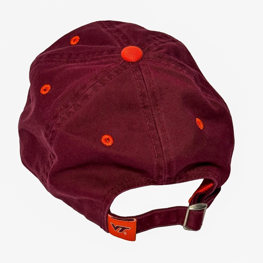 Virginia Tech Hokies Maroon Dad Hat Adjustable Strapback VT NCAA Baseball‎ Cap - Picture 4 of 7